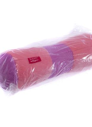 Болстер (валик) для йоги мягкий zelart fi-6990 розовый5 фото