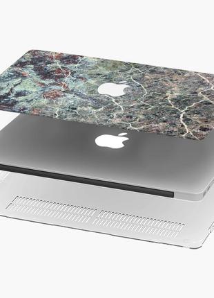 Чохол пластиковий для apple macbook pro 14.2 a2442 мрамор (marble) макбук про case hard cover4 фото
