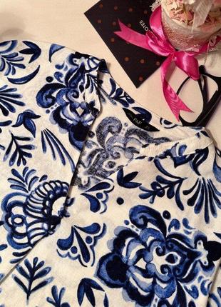 Суперова лляна блуза f&f, розмір 16/444 фото
