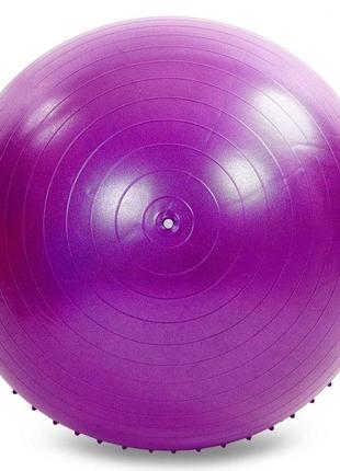 М'яч для фітнесу фітбол напівмасажний zelart fi-4437-75 75 см кольору в асортименті5 фото