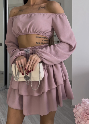 Костюм ✨топ+спідниця✨