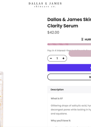 Новая очищающая сыворотка для лица фирмы dallas and james skincare4 фото