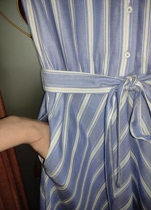 Елегантне плаття / сукня - сорочка у смужку suza.8 фото