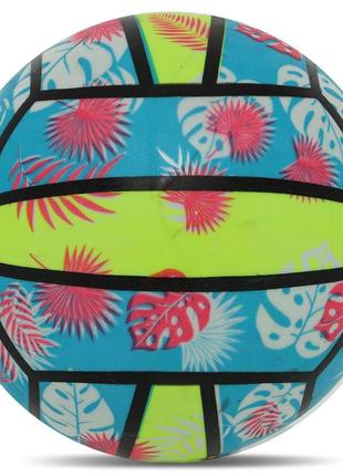 Мяч резиновый zelart fb-8571 volleyball 23см цвета в ассортименте7 фото
