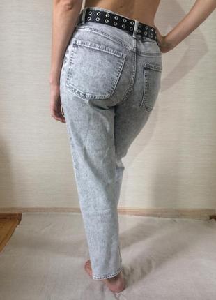 Женские  прямые серые  джинсы классика h&h8 фото