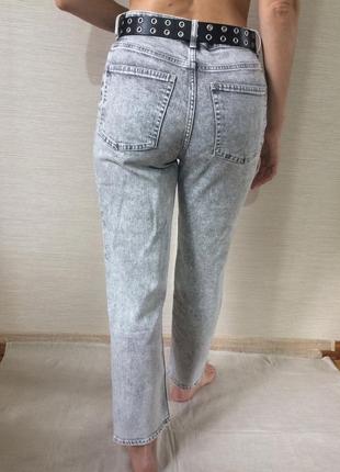 Женские  прямые серые  джинсы классика h&h9 фото