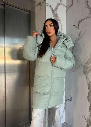 Женский зимний  матовый пуховик onesize