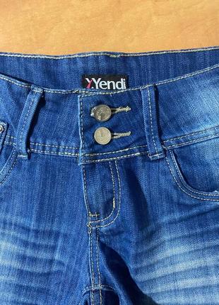 Женские джинсовые шорты yendi размер указан 38 стрейч4 фото