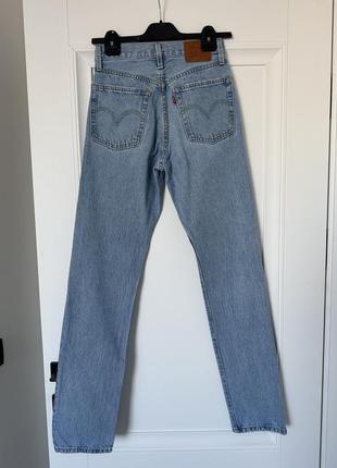 Женские голубые джинсы levi’s 501, размер w24 l323 фото