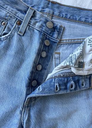 Женские голубые джинсы levi’s 501, размер w24 l326 фото