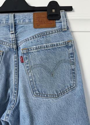 Женские голубые джинсы levi’s 501, размер w24 l324 фото