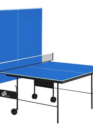 Стіл для настільного тенісу gsi-sport indoor gk-3.18 mt-0934 синій3 фото