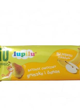 Батончик органічний злаково-фруктовий lupilu, грушево-банановий, 25гр
