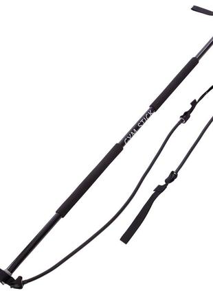 Палка гимнастическая бодибар для фитнеса с эспандерами gym stick zelart fi-4412 1,3м