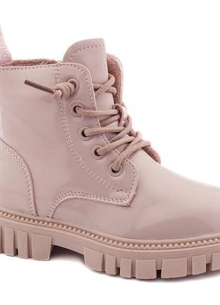 Демисезонные ботинки для девочек apawwa nq421-1/28 розовый 27 размер