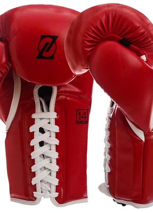 Рукавиці боксерські професійні на шнурівці zelart bo-1348 10-14 унцій кольору в асортименті9 фото