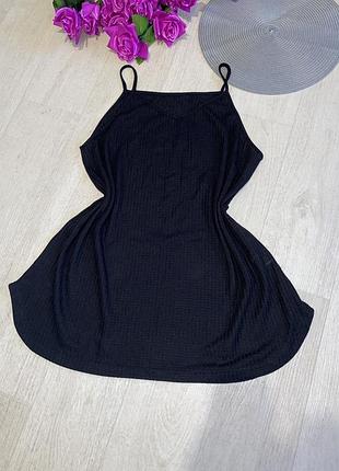 Женская черная майка shein
