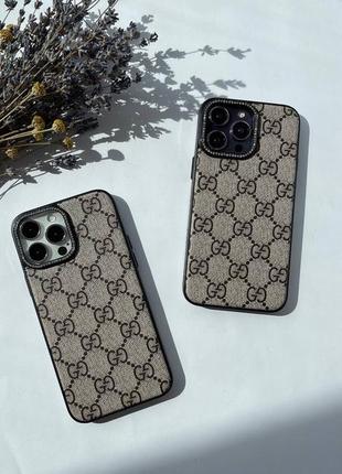 Чохол протиударний гучі гучи гуччи gucci еко шкіряний шкіра iphone 11 12 13 14 15 pro max3 фото