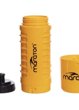 Пляшка для води maraton sfb11 500 мл жовтий4 фото