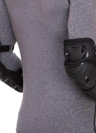Комплект захисту scoyco k26h26 (коліно, гомілка, передпліччя, лікоть) чорний7 фото