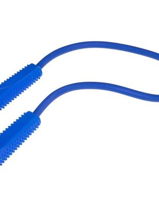 Еспандер трубчастий для фітнесу з масажними ручками zelart fi-3950 74 см синій4 фото