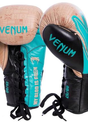 Рукавиці боксерські шкіряні професійні на шнурівці vnm hammer pro vl-2021 10-14 унцій2 фото