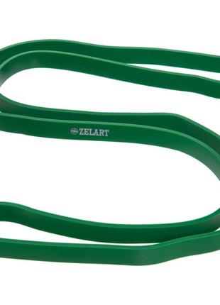 Резинка петля для подтягиваний zelart fi-941-4 power bands зеленый6 фото