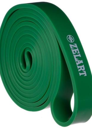 Резинка петля для подтягиваний zelart fi-941-4 power bands зеленый4 фото