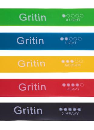 Гумки для фітнесу набір loop bands gritin zelart fi-3106 5 шт. кольору в асортименті1 фото