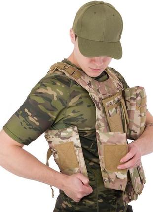 Разгрузочный жилет универсальный на 4 кармана military rangers zk-5516 цвета в ассортименте9 фото