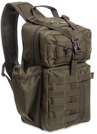 Рюкзак тактичний (сумка-слінг) з однією лямкою silver knight ty-5386 розмір 43x22x13 см 12 л кольору в