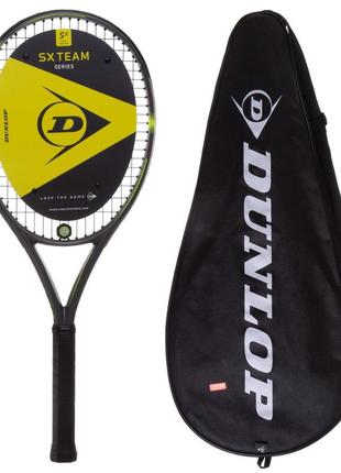 Ракетка для великого тенісу dunlop sx team 260 dl10297617 l3 чорний-салатовий