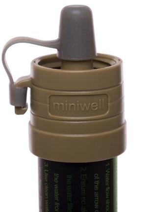 Портативный фильтр для воды туристический переносной miniwell l630 ty-9896 хаки8 фото