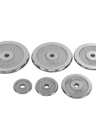 Диски (диски) хромовані d — 30 мм zelart ta-7786-2_5 2,5 кг8 фото