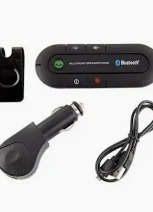 Автомобильный беспроводной динамик-громкоговоритель bluetooth hands free kit hb 505-bt (спикерфон)2 фото