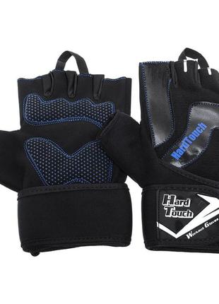 Перчатки спортивные hard touch sb-9528 s-xl черный7 фото