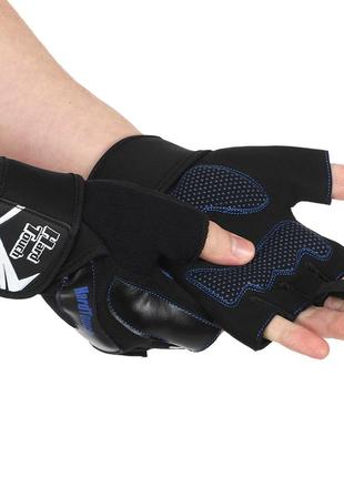Перчатки спортивные hard touch sb-9528 s-xl черный3 фото