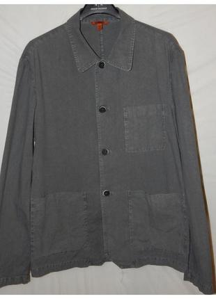 Овершот visal garment dyed overshirt tober piombo. barena venezia. size 52it1 фото