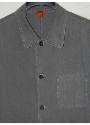 Овершот visal garment dyed overshirt tober piombo. barena venezia. size 52it3 фото