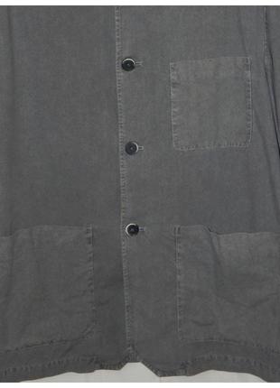 Овершот visal garment dyed overshirt tober piombo. barena venezia. size 52it4 фото