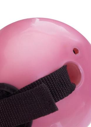 М'яч обважнений із манжетом pro-supra weighted exercise ball 030-1_5lb 11 см рожевий7 фото