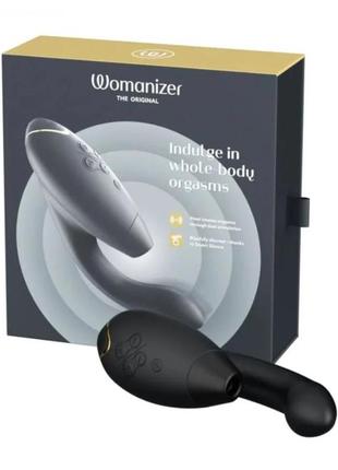 Інноваційний безконтактний вібратор-стимулятор womanizer duo 2 black