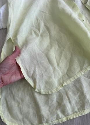 Рубашка блуза сорочка льон лляна italy 🇮🇹 оверсайз туніка7 фото