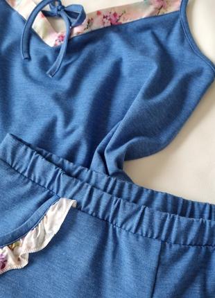 Пижама intimissimi топ и шорты комплект для дома4 фото