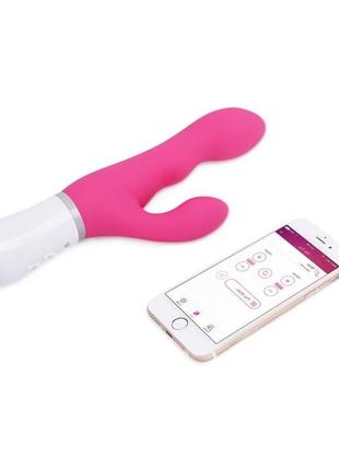 Смарт вібратор кролик lovense nora з стволом, що обертається.