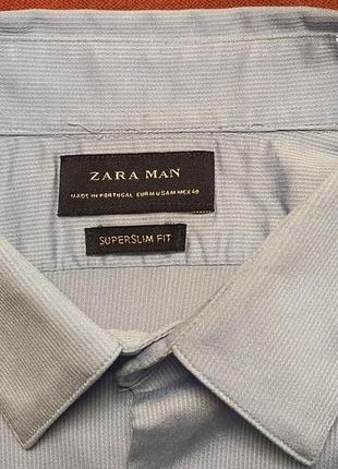 Zara man стильная легкая летняя рубашка из лиоцелла4 фото
