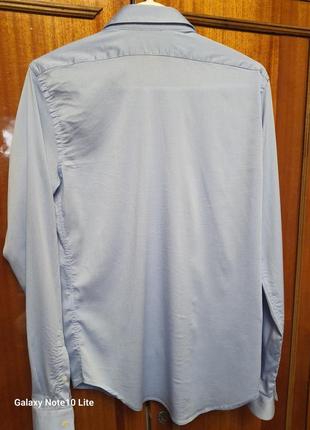 Zara man стильная легкая летняя рубашка из лиоцелла7 фото