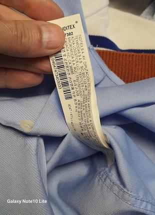 Zara man стильная легкая летняя рубашка из лиоцелла8 фото