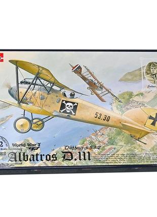 Roden 022 albatros d.iii oeffag s.53.2 винищувач 1917 збірна пластикова модель у масштабі 1:72