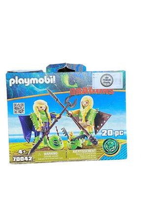 Игровой набор playmobil dragons твердюх i упрямец